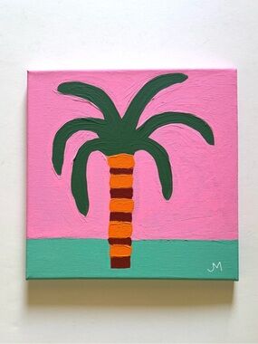 Palm tree pop art on Canvas